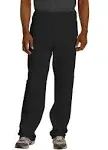 Jerzees 974MP Adult NuBlend Open-Bottom Fleece Sweatpants - Black - M