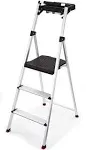 Rubbermaid Aluminum Step Stool with Tray 3 - Step