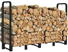 Artibear Firewood Rack Stand 4ft Heavy Duty Logs Holder for Outdoor Indoor Fi...