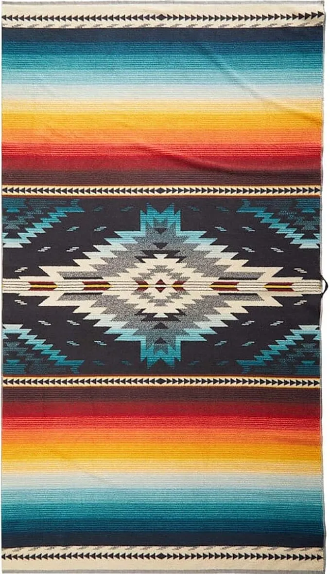 Pendleton Oversized Jacquard Spa Towel - Saltillo Sunset