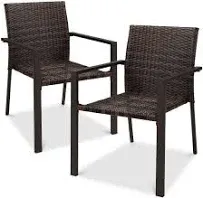 Best Choice Products Set of 2 Wicker Chairs