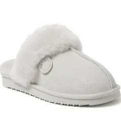 Dearfoams Women's Fireside By Sydney Genuine Shearling Scuff Slipper