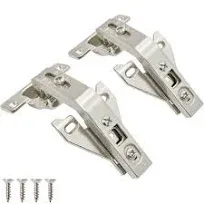 TOUCH Cabinet Hinges (1 Pair, 2 PCS) Face Frame 135 Degree Bi-Fold Clip-on Lazy Susan Self Close Cupboard Door 3-Way Adjustable Folding Kitchen Corner Cabinet Hinges with Screws