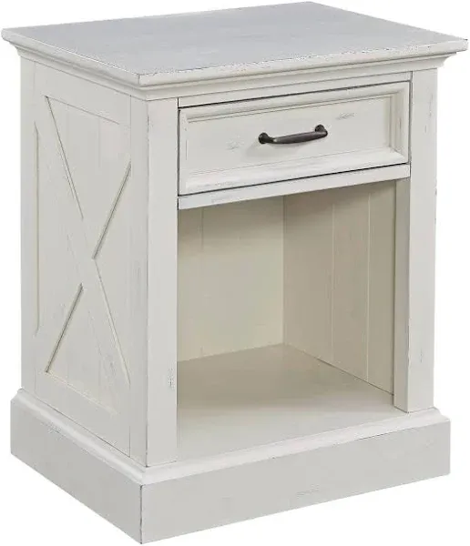 Homestyles Seaside Lodge Off-White Nightstand