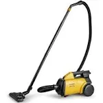 Eureka 3670m Canister Cleaner, Lightweight Powerful Vacuum for Carpets and Hard Floors, w/ 5bags,Yellow