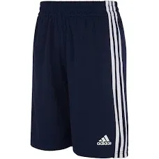 Adidas Boys 4-7 Classic 3 Stripe Shorts, Navy Blue