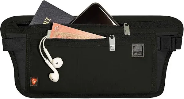 Lewis N. Clark Women&#039;s RFID Blocking Money Belt Travel Pouch + Credit Card, ID,