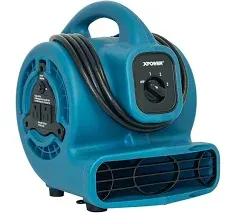 P-80A Mini Mighty 138 W 600 CFM Centrifugal Air Mover, Carpet Dryer, Floor Fa...