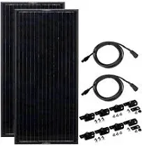 Zamp Solar Obsidian Series 200 Watt Solar Panel Kit