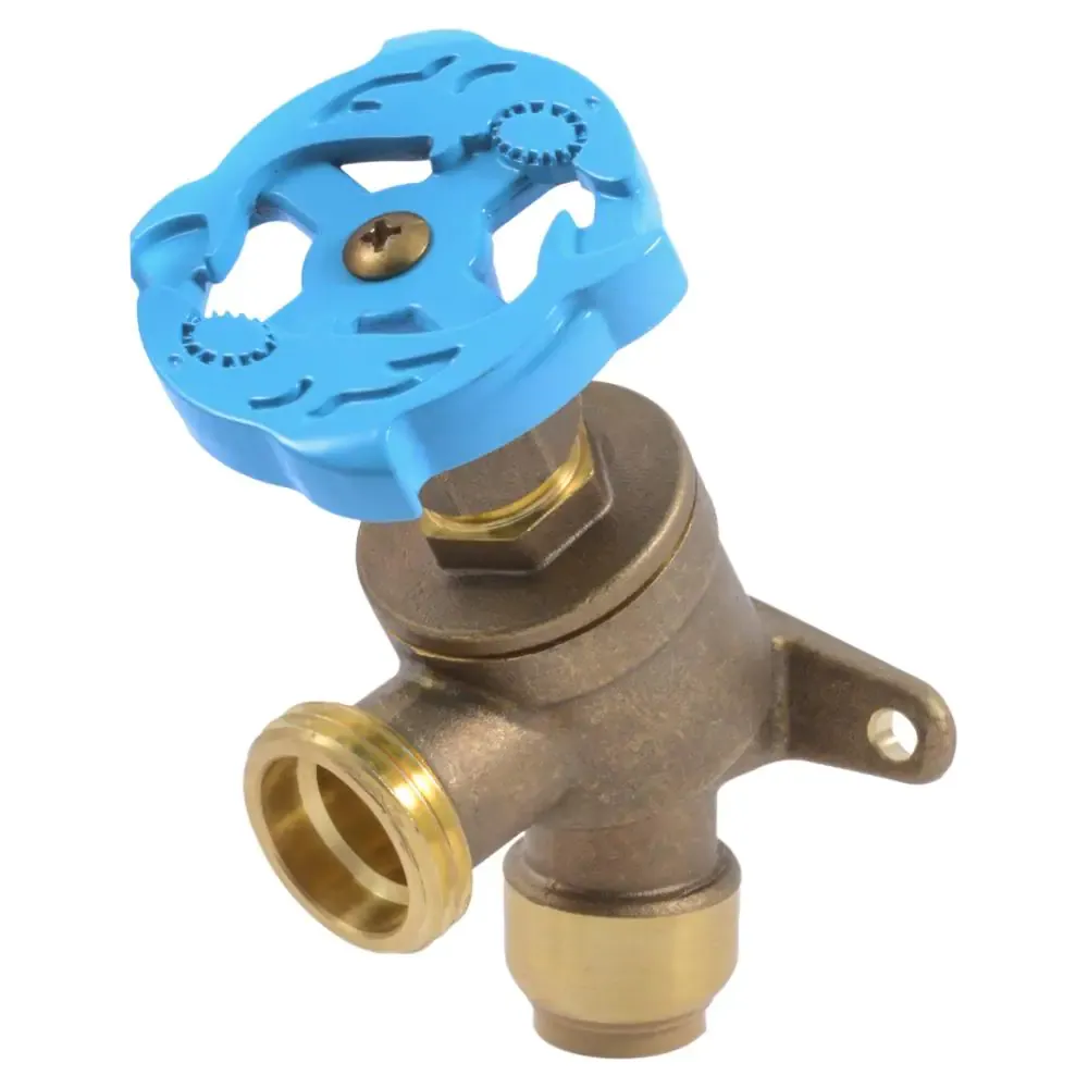 1/2 In. Push-to-connec<wbr/>t X 3/4 In. Mht Brass Garden Valve With Drop Ear | Inch