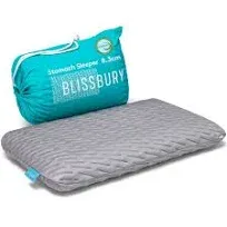 BLISSBURY Stomach Sleeping Pillow - Thin Memory Foam Pillow for Stomach Sleep...