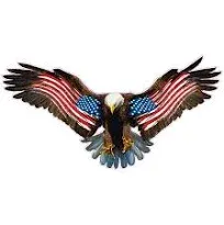 American Bald Eagle American Flag Decal