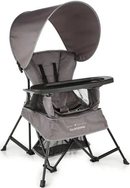  Portable Chair | Indoor and Outdoor | Sun Canopy | 3 Child Growth Stages | Grey