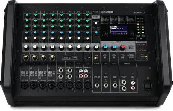 Yamaha EMX7 12-input Stereo Powered Mixer w/ DSP Effects