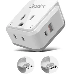 China, Malaysia Power Adapter Travel Set, 20W PD &amp; QC, Safe Dual USB &amp; USB-C ...