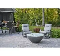 Outdoor GreatRoom Cove Edge Fire Pit, Spark, Midnight Mist, LP/NG, 42in.