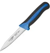 Winco Sof-Tek 3.5" Serrated Paring Knives with Soft Grip Handle (2/Pack)