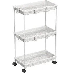 SimpleHouseware 3-Tier Slim/Super Narrow Kitchen Cart Storage