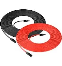 Rich Solar 10 Gauge (10AWG) Solar Panel Extension Cable Wire with Solar Connectors