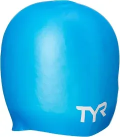 TYR Long Hair Wrinkle Free Silicone Swim Cap