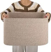 OIAHOMY XXLarge Rectangle Blanket Basket