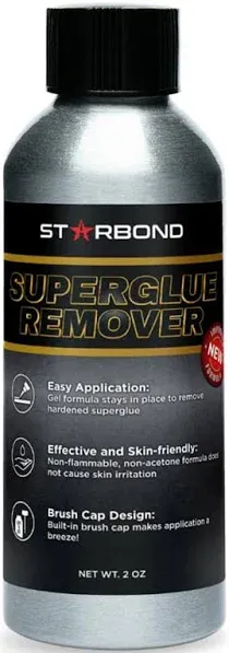 Starbond | Starbond Super Glue Remover (CA Debonder), 2 oz. | Adhesive | D2 - Default Title - Hamilton Lee Supply