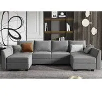 Honbay U Shaped Modular Sectional Couch