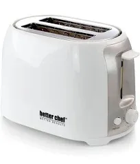 Better Chef Cool Touch Wide-Slot Toaster- White