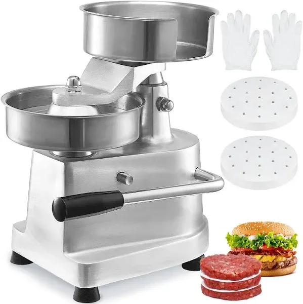 VEVOR Commercial Hamburger Patty Maker 100mm/4inch Stainless Steel Burger Press Heavy Duty Hamburger Press Meat Patty Maker Hamburger Forming