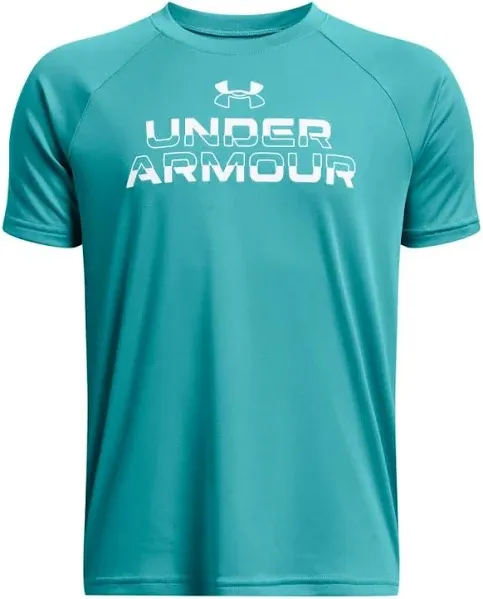 Under Armour Boys' Tech Split Wordmark Short Sleeve T-Shirt