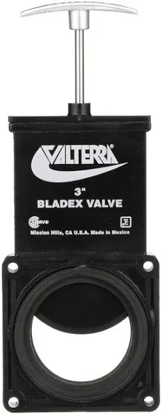 Valterra T1003vpm Metal Handle 3" Bladex Waste Valve