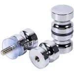 2 Pack Shower Glass Door Handles Solid Stainless Steel Bathroom Pull Knobs