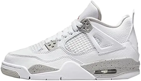 Jordan Youth Air Jordan 4 Retro GS DJ4699 100 White Oreo - Size 6.5Y