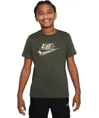 Nike Sportswear Camo Logo Cotton Graphic T-Shirt Boy's