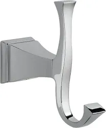 Delta Double Robe Hook - Dryden Collection - 75135 - Chrome Finish - NIB