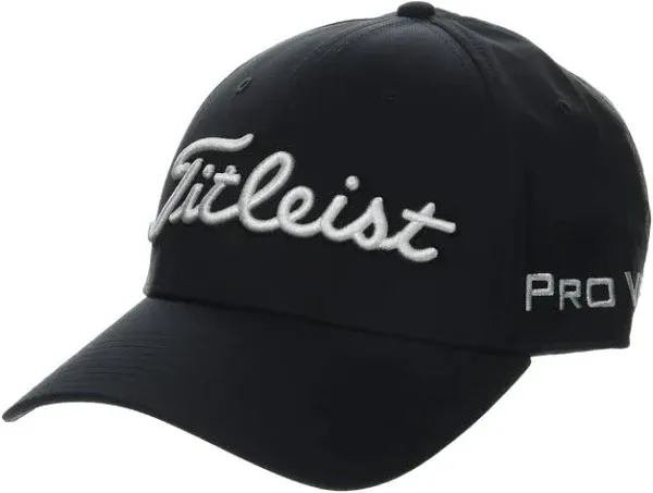 Titleist Golf Hat Cap Strapback Gray White Embroidered Golfer Golfing Quick Dry