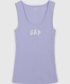 GAP Women's Ribbed Tank Top Logo