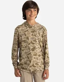 Free Fly Youth Shade Hoodie - UPF 50+ Sun Protection, Moisture Wicking, Breathable Bamboo Viscose Long Sleeve Outdoor Shirt