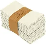 Poly Cotton Enrich Twill Cloth Napkins (Set of 12) Ruvanti Color: Ivory