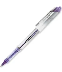 Vision Elite Roller Ball Pen, Stick, Bold 0.8 mm, Purple Ink, White-Purple Barrel