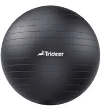 Trideer Exercise Ball 55cm Extra Thick Heavy black NEW