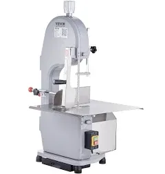 VEVOR Commercial Electric Meat Bandsaw 1500W Stainless Steel Bone Sawing Machine