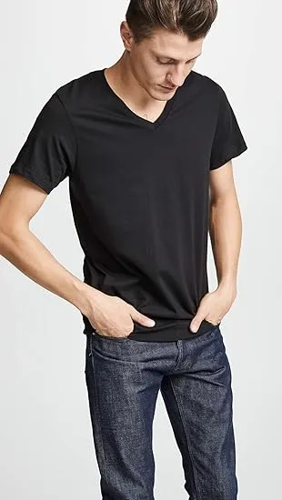 Calvin Klein Men's Short Cotton Multipack V Neck T-Shirts