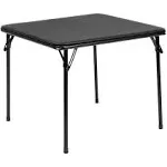 Flash Furniture Kids Black Folding Table