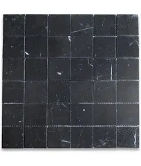 Marble Online 12" x 12" Marble Grid Mosaic Wall & Floor Tile