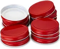 Kook Wide Mouth Mason Jar Lids (Set of 12)