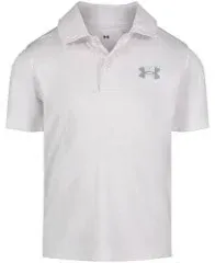 Under Armour Boys' Short Sleeve Ua Match Polo Collared Shirt, Chest Logo, Soft & Comfortable