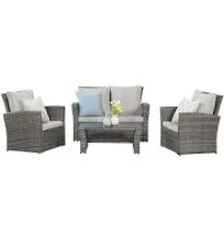 Wisteria Lane 4 Piece Outdoor Patio Furniture Sets