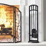 Pleasant Hearth Arched 4 Piece Fireplace Toolset