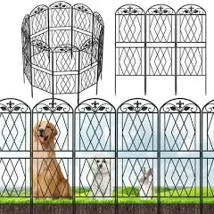 ZXMOTO Garden Fence Fencing 12.2in (L) x 36.2in (H) Panel Border Animal Barrier Fence Flower Bed Fencing Garden Decorative Border 10 Packs Yard